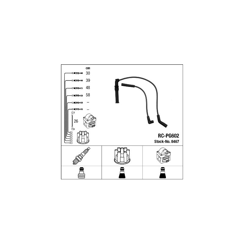 Fils de bougies / Faisceau d'allumage NGK