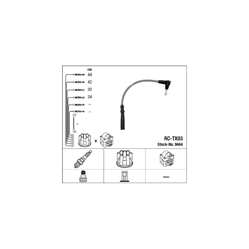 Fils de bougies / Faisceau d'allumage NGK