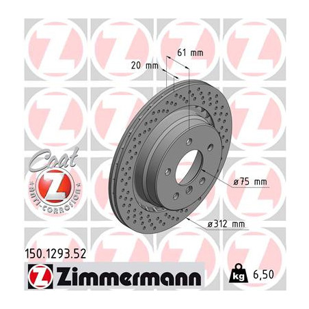 Disque de frein à l'unité ZIMMERMANN