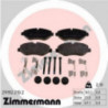 Jeu de quatre plaquettes de frein à disque ZIMMERMANN