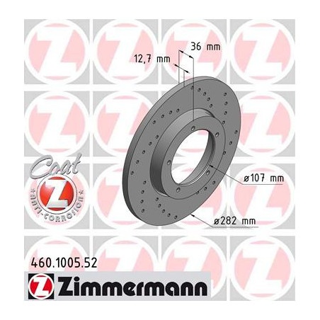 Jeu de 2 disques de frein ZIMMERMANN