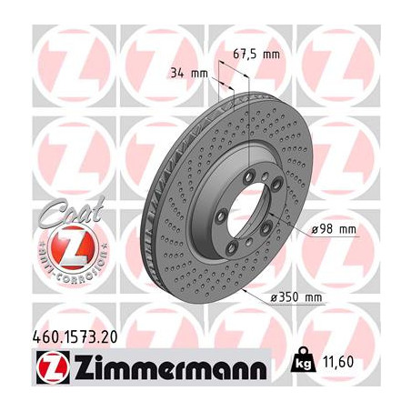 Disque de frein à l'unité ZIMMERMANN