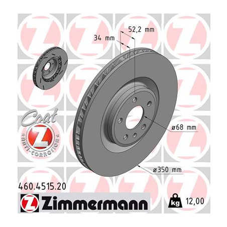 Disque de frein à l'unité ZIMMERMANN