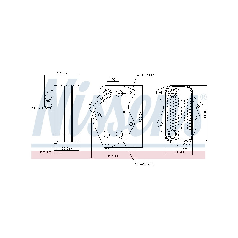 Radiateur d'huile NISSENS