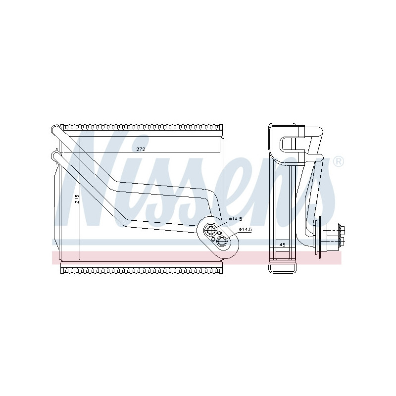 Evaporateur de climatisation NISSENS