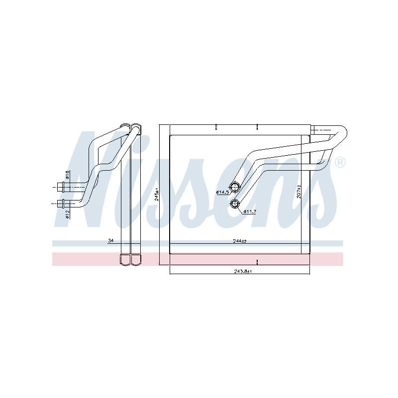 Evaporateur de climatisation NISSENS