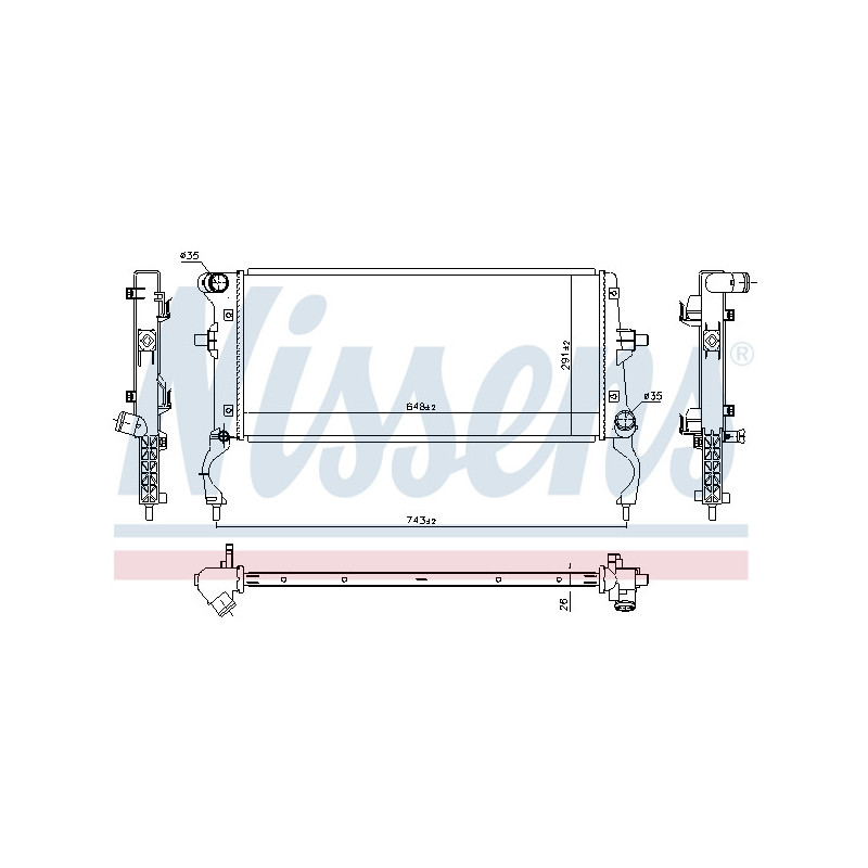 Conduite d'huile (compresseur) NISSENS