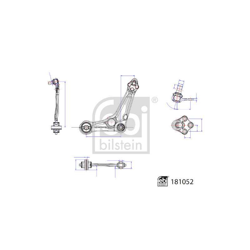 Triangle de suspension FEBI BILSTEIN