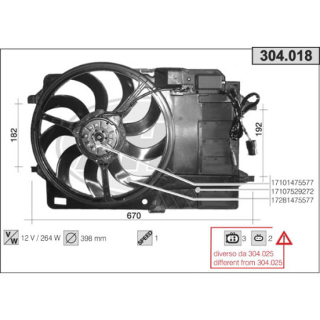 Ventilateur (refroidissement moteur) AHE