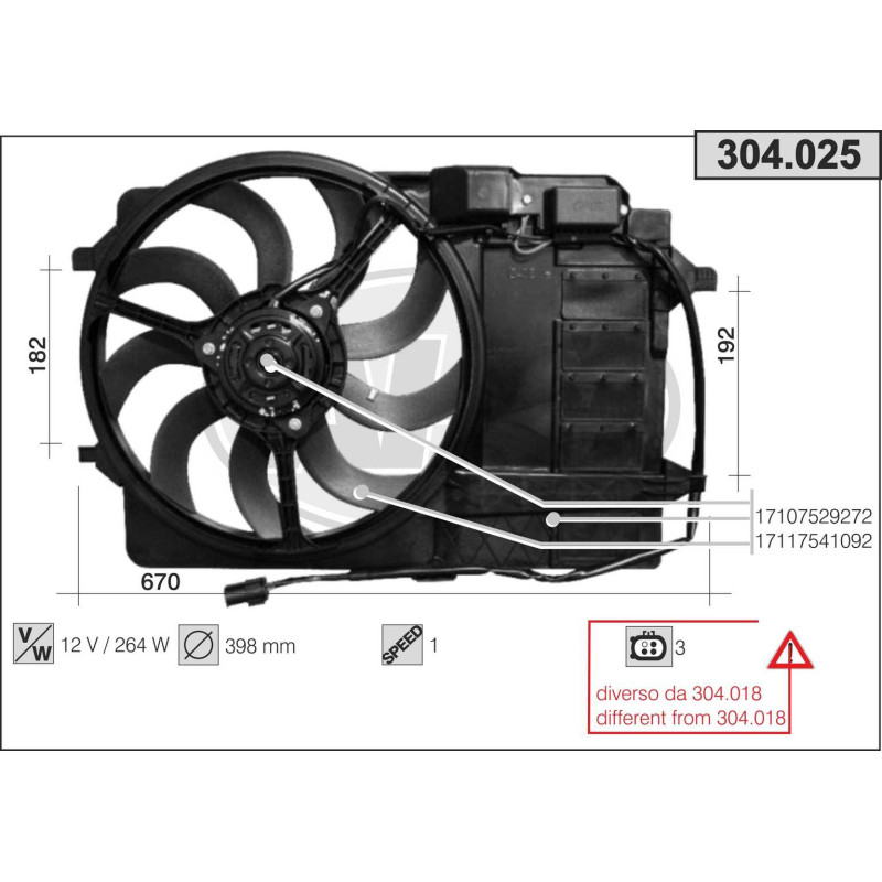 Ventilateur (refroidissement moteur) AHE