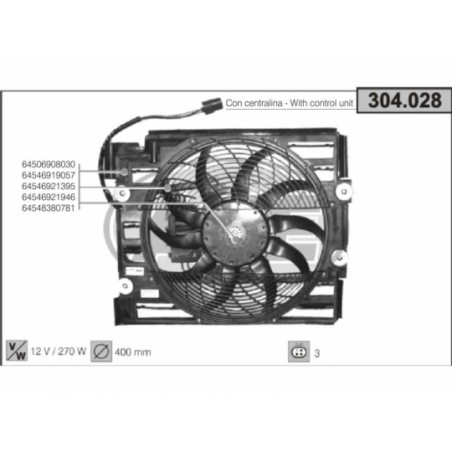 Ventilateur (refroidissement moteur) AHE