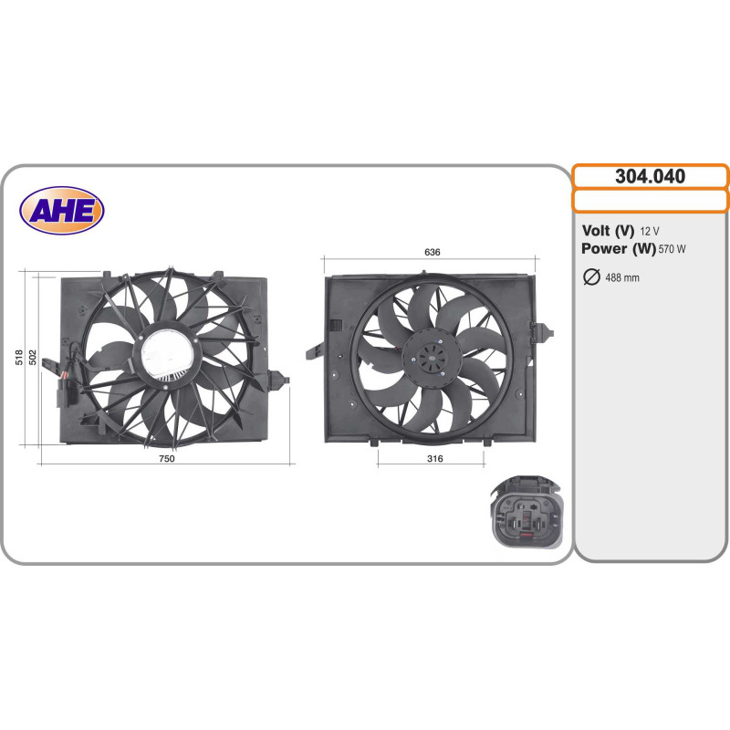 Ventilateur (refroidissement moteur) AHE