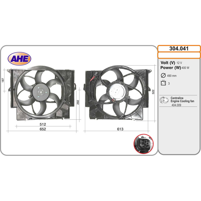 Ventilateur (refroidissement moteur) AHE