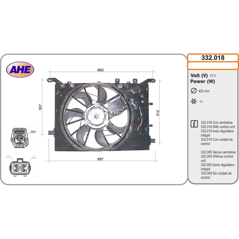 Ventilateur (refroidissement moteur) AHE