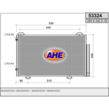 Condenseur de climatisation AHE