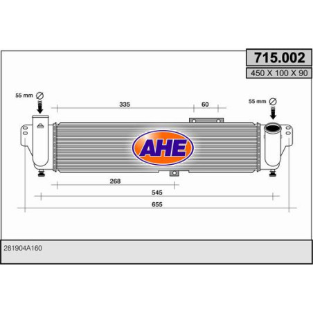 Intercooler (échangeur d'air) AHE