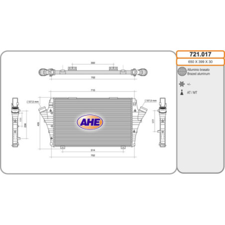 Intercooler (échangeur d'air) AHE