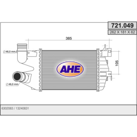 Intercooler (échangeur d'air) AHE