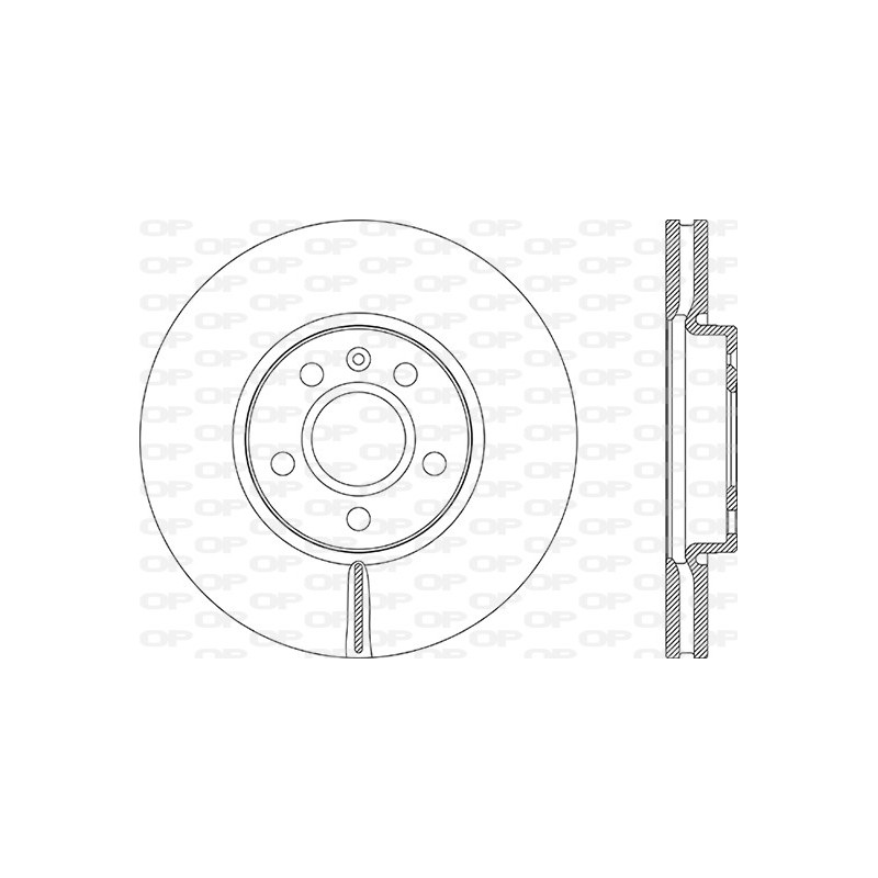 Jeu de 2 disques de frein OPEN PARTS