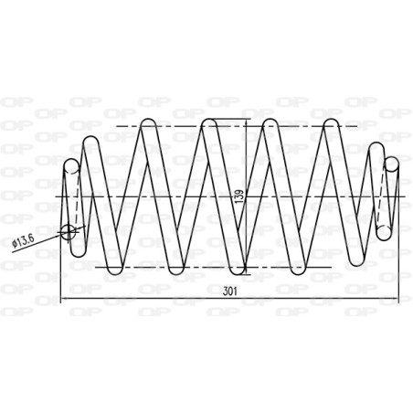 Ressort d'amortisseur OPEN PARTS