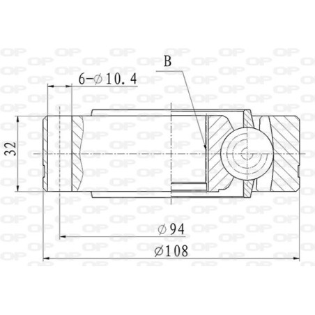 Tête de cardan OPEN PARTS