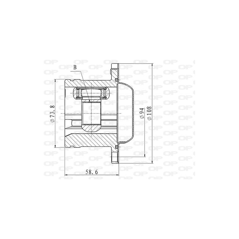 Tête de cardan OPEN PARTS