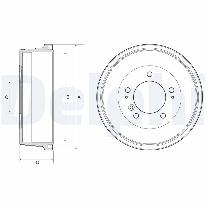 Tambour de frein DELPHI