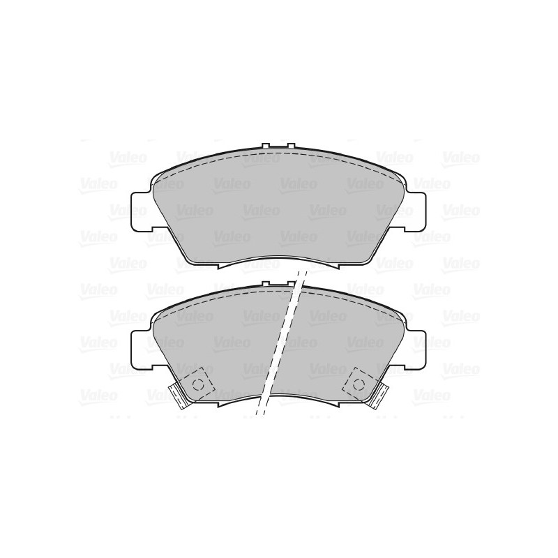 Jeu de quatre plaquettes de frein à disque VALEO