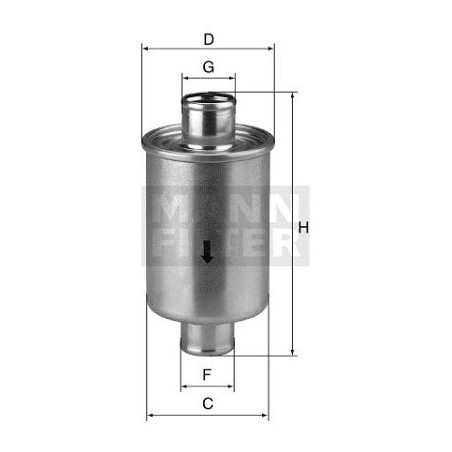 Filtre hydraulique (transmission auto) MANN-FILTER