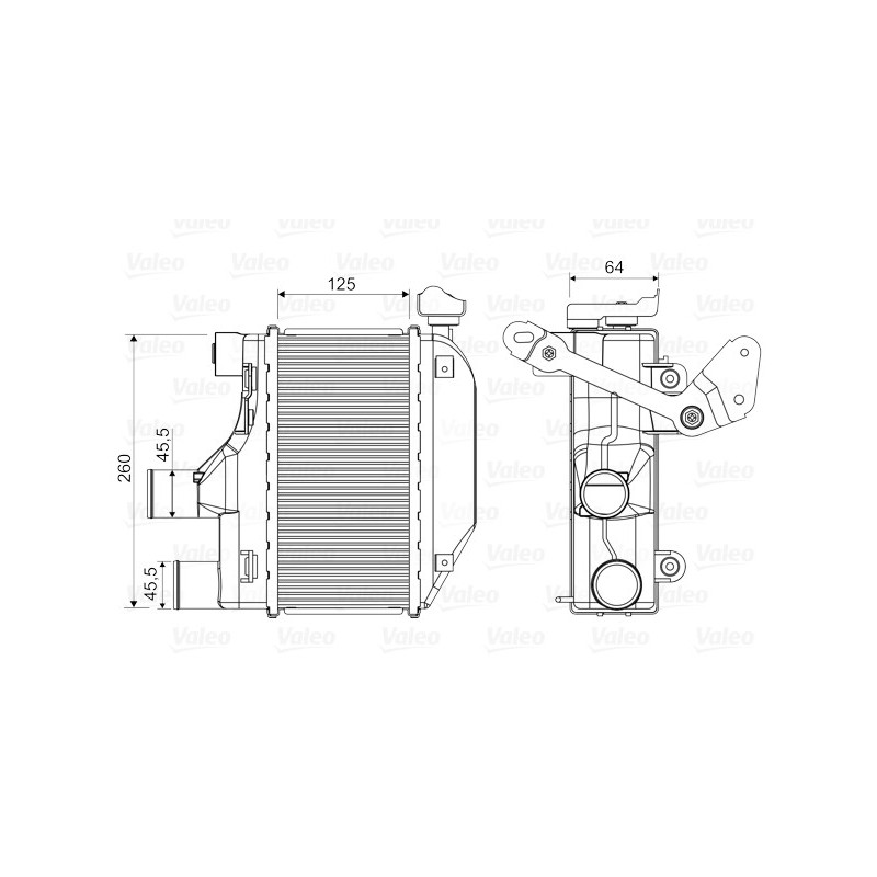 Intercooler (échangeur d'air) VALEO