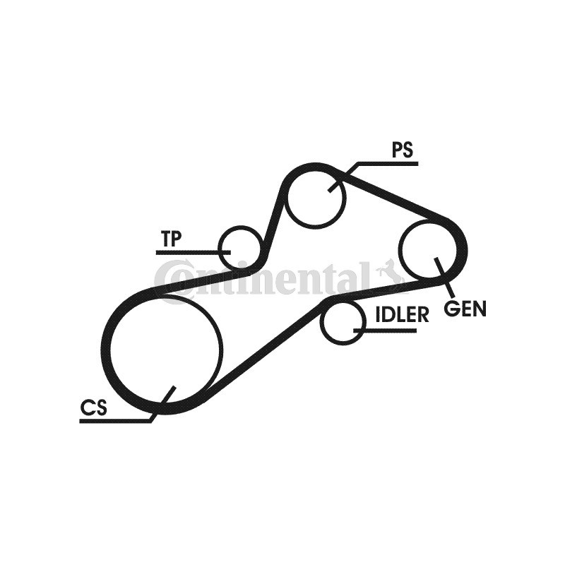 Kit de courroies d'accessoire CONTINENTAL CTAM