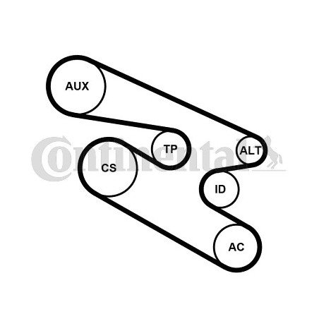 Kit de courroies d'accessoire CONTINENTAL CTAM