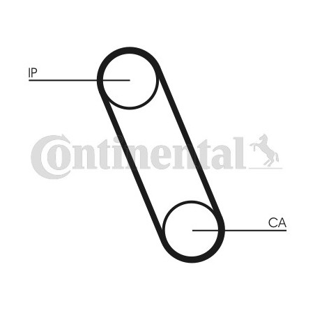 Courroie de distribution CONTINENTAL CTAM