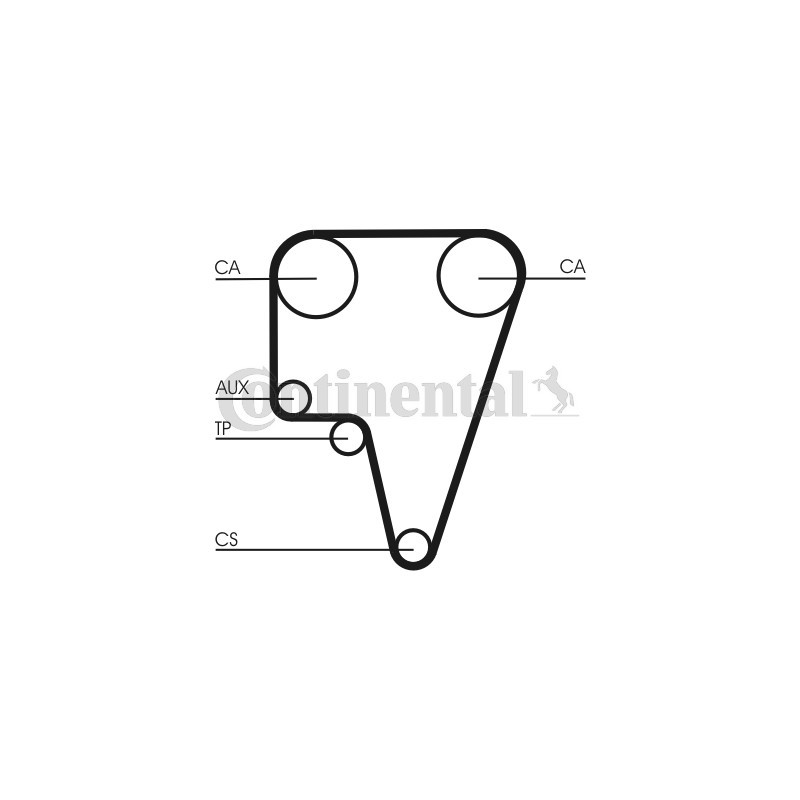 Courroie de distribution CONTINENTAL CTAM