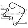 Courroie de distribution CONTINENTAL CTAM
