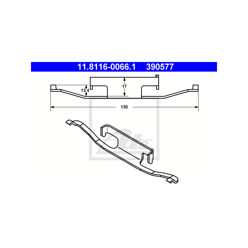 Ressort (étrier de frein) ATE