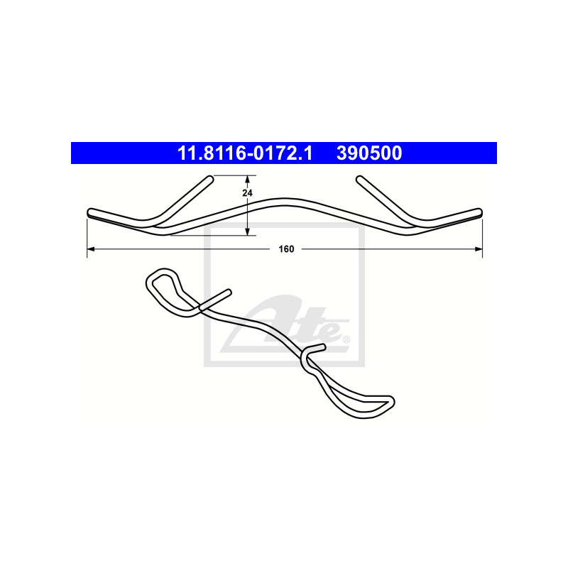 Ressort (étrier de frein) ATE