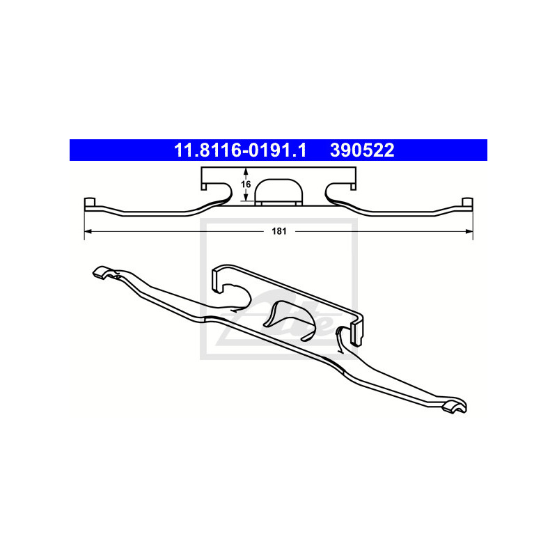 Ressort (étrier de frein) ATE