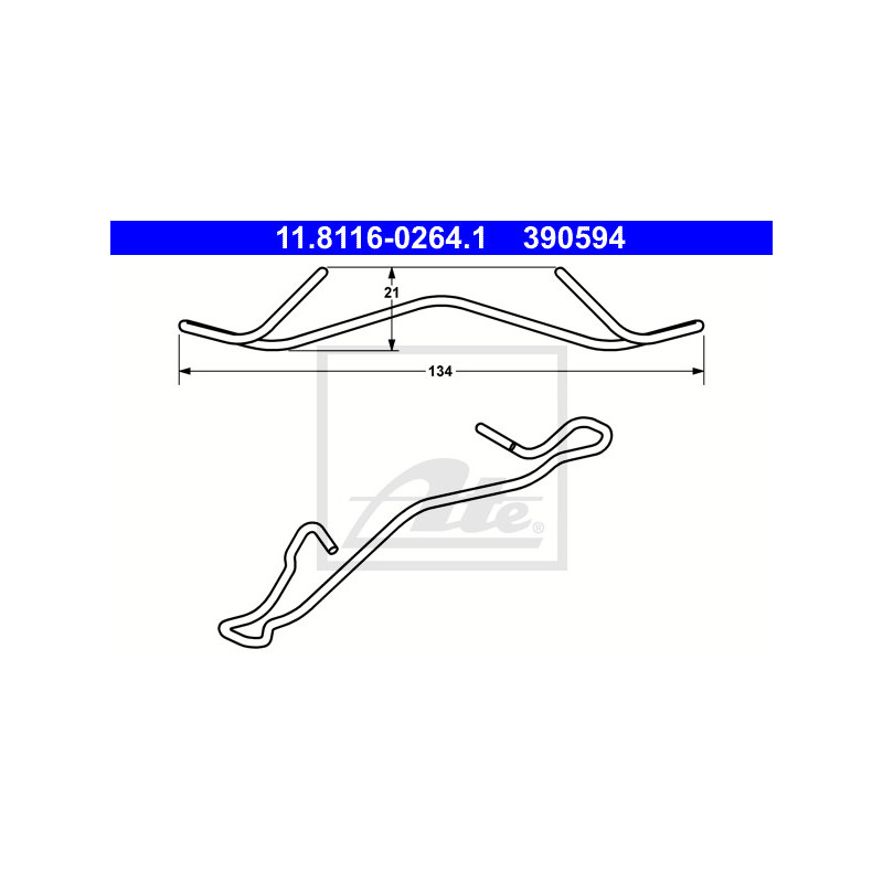 Ressort (étrier de frein) ATE