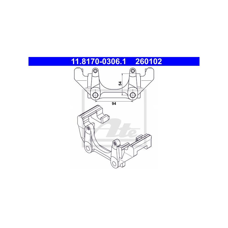 Support (étrier de frein) ATE