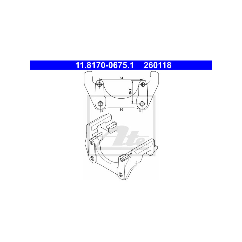 Support (étrier de frein) ATE