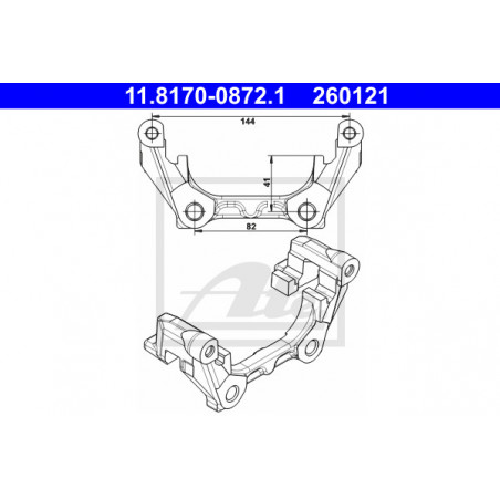 Support (étrier de frein) ATE