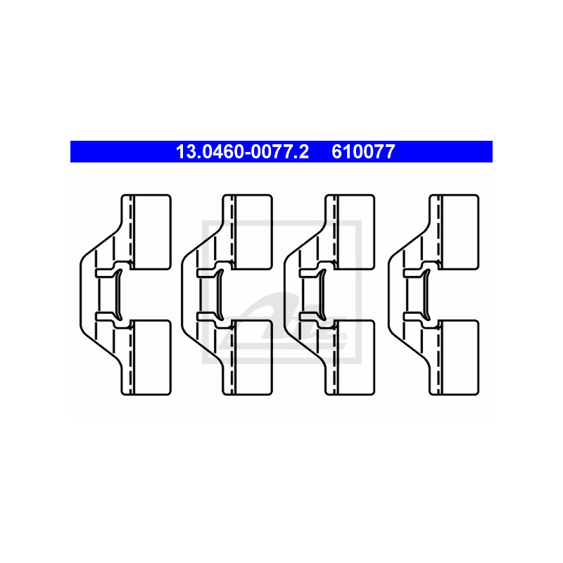 Kit d'accessoires (plaquette de frein) ATE