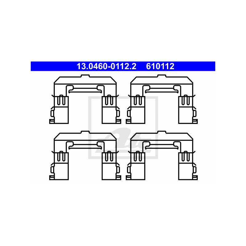 Kit d'accessoires (plaquette de frein) ATE