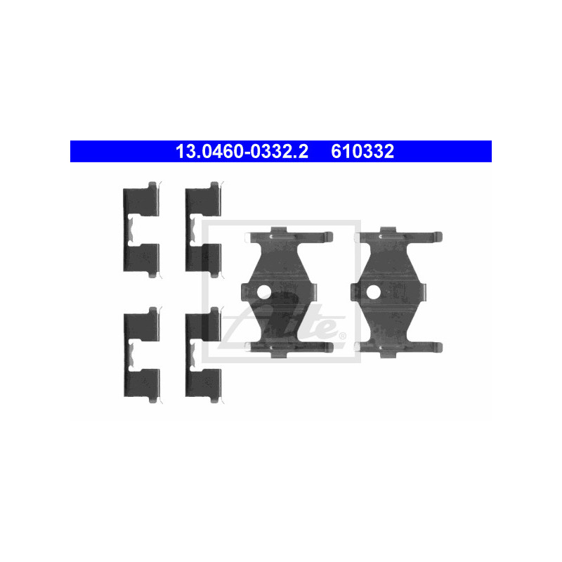 Kit d'accessoires (plaquette de frein) ATE