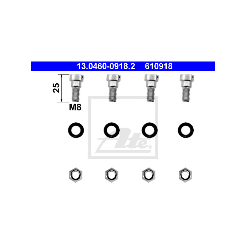 Kit d'accessoires (plaquette de frein) ATE