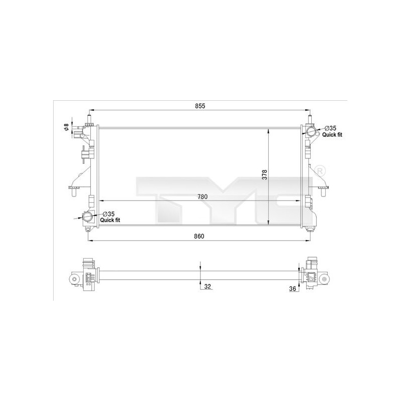 Radiateur TYC