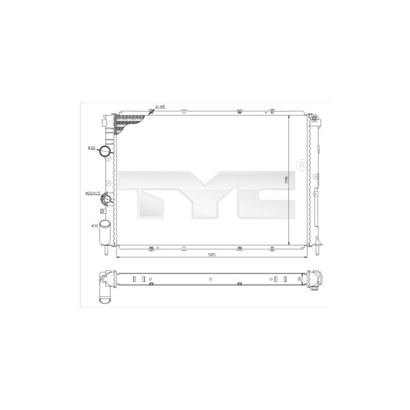 Radiateur TYC