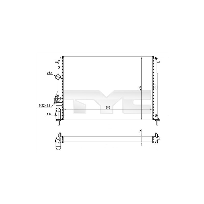 Radiateur TYC