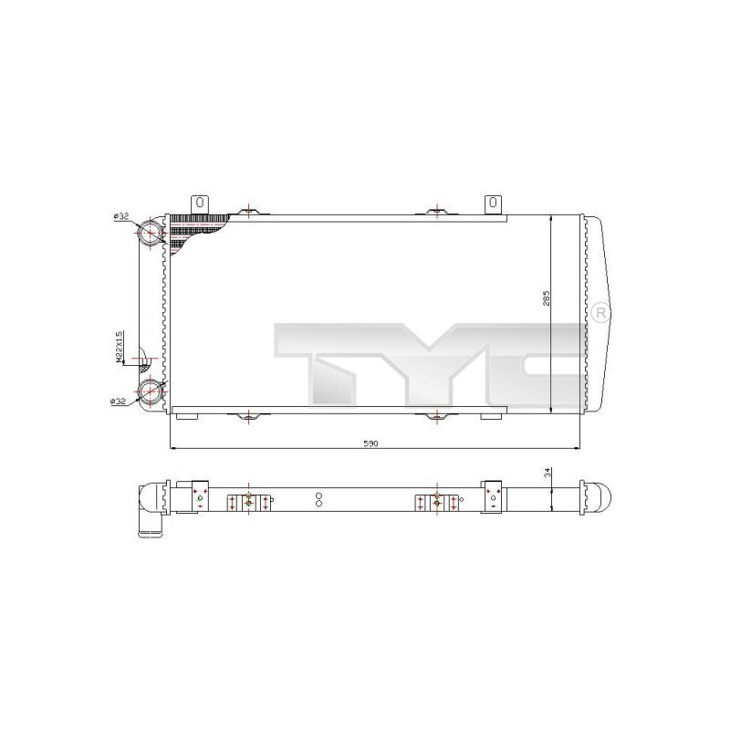 Radiateur TYC